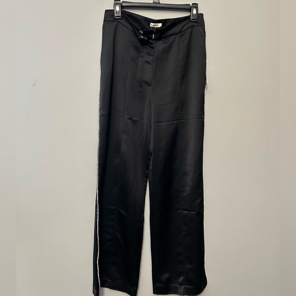 Jason Wu wide leg satin pantsa with rhinestones new with tags size 4